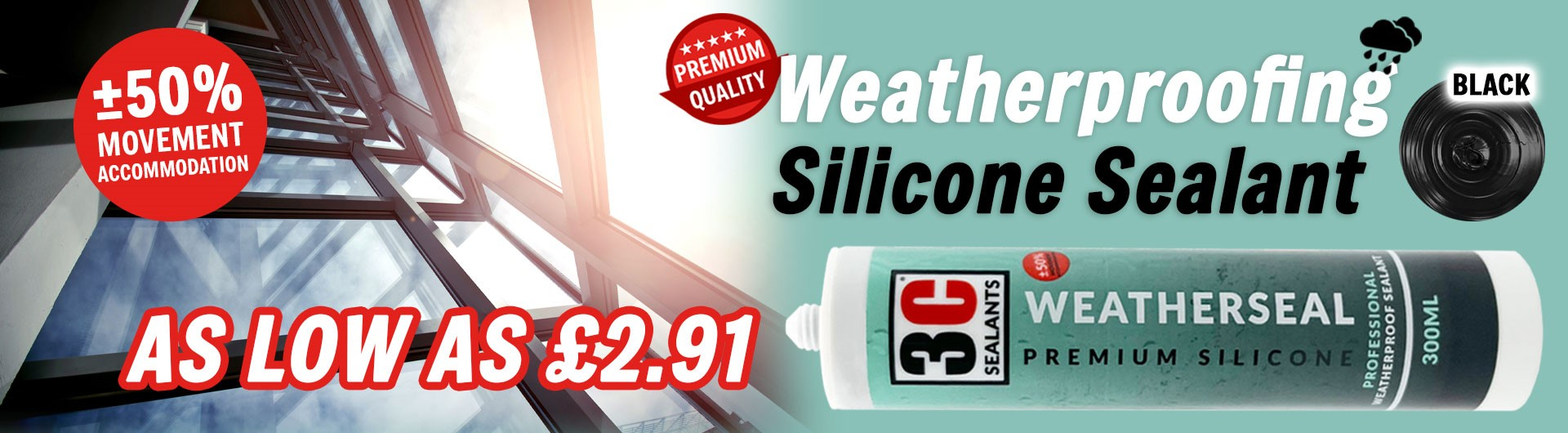 3C Sealants Weatherseal Banner