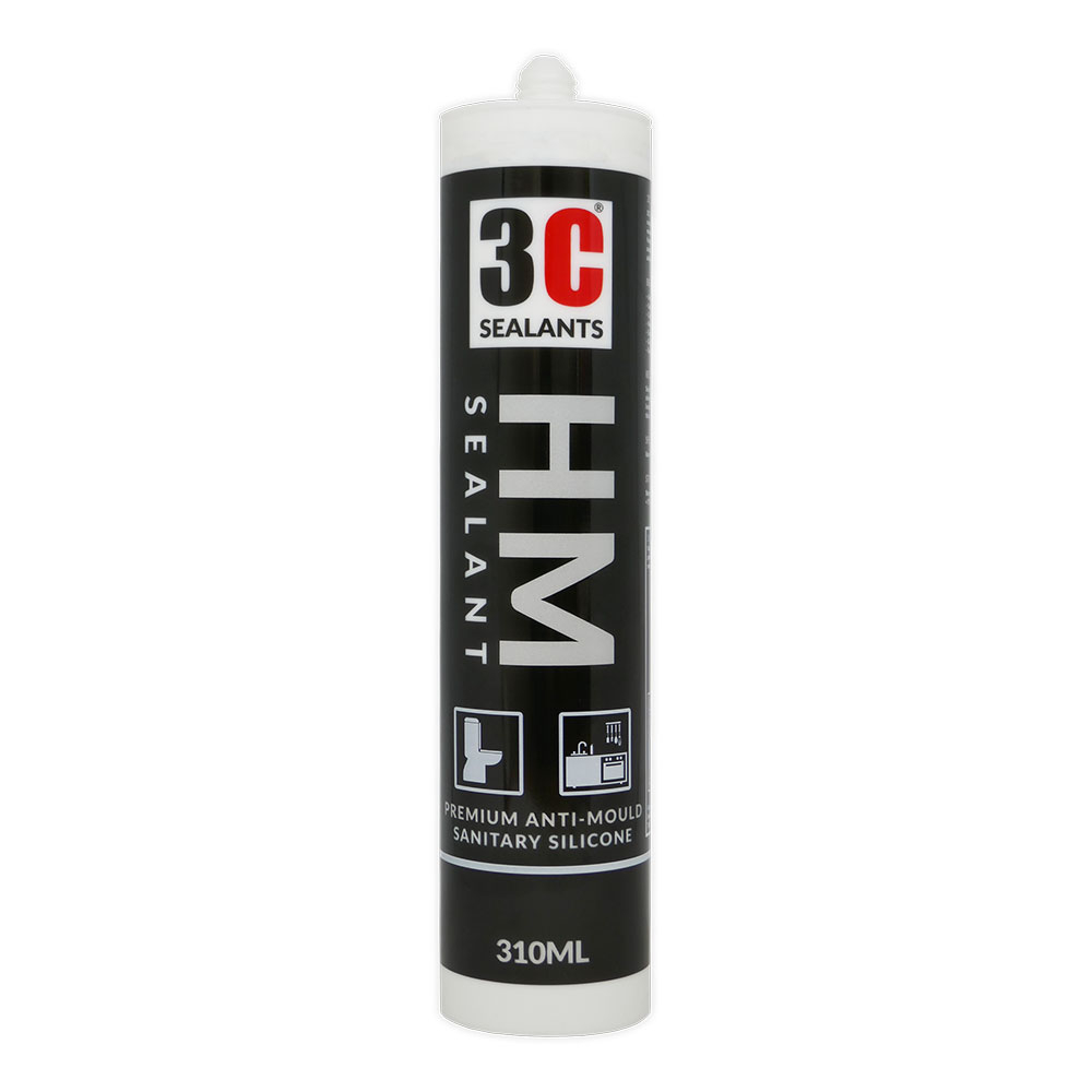 3C Sealants HM Superior Mould Resistant Sanitary Silicone White