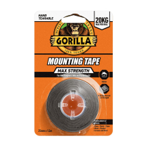 Gorilla Glue UK Gorilla Max Strength Indoor Mounting Tape Gorilla Glue UK Gorilla Max Strength Indoor Mounting Tape