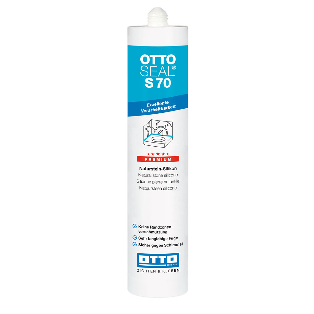 OTTO-CHEMIE OTTOSEAL S70 Premium Natural Stone Sealant Matt Anthracite Grey C6116